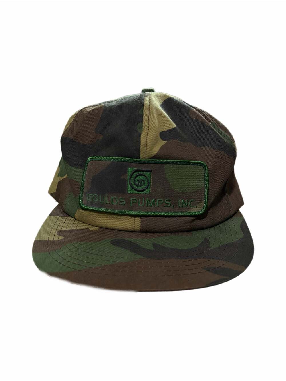 Vintage K-Products Goulds Pumps Inc. Camo Snapback Hat